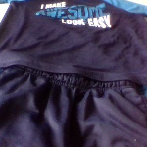 a top and sweatpants